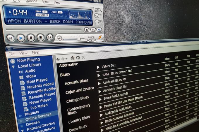 V glasbeni knjižici (Media Library) je mogoče prek menija Online Services poslušati tudi večino internetnih radijskih postaj, ki so na voljo.  | Foto: Matic Tomšič