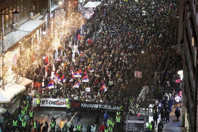 protesti Beograd Srbija | Foto: Reuters