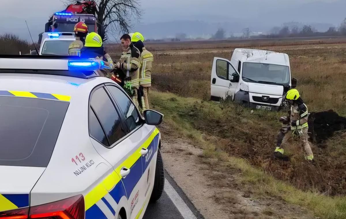 Prometna nesreča na Igu | Cesta je bila zaprta približno 30 minut. | Foto Zlatko Čolić