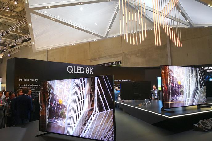 IFA 2018, Samsung, QLED 8K | Z novimi televizorji 8K QLED Samsung obljublja ločljivost 8K ne glede na izvirno kakovost vsebine. | Foto Srdjan Cvjetović