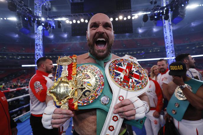 Tyson Fury | Britanec Tyson Fury in Ukrajinec Oleksandr Usik sta se dogovorila za dvoboj, ki bo v prvi tretjini leta 2023 združil vse naslove svetovnega prvaka oziroma pase po verzijah IBF, WBA, WBO in WBC. | Foto Reuters