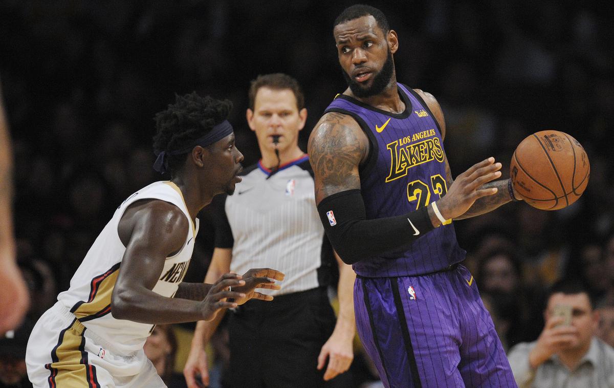 LeBron James | LeBron James je ob zmagi nad New Orleans Pelicans vknjižil trojni dvojček. | Foto Reuters