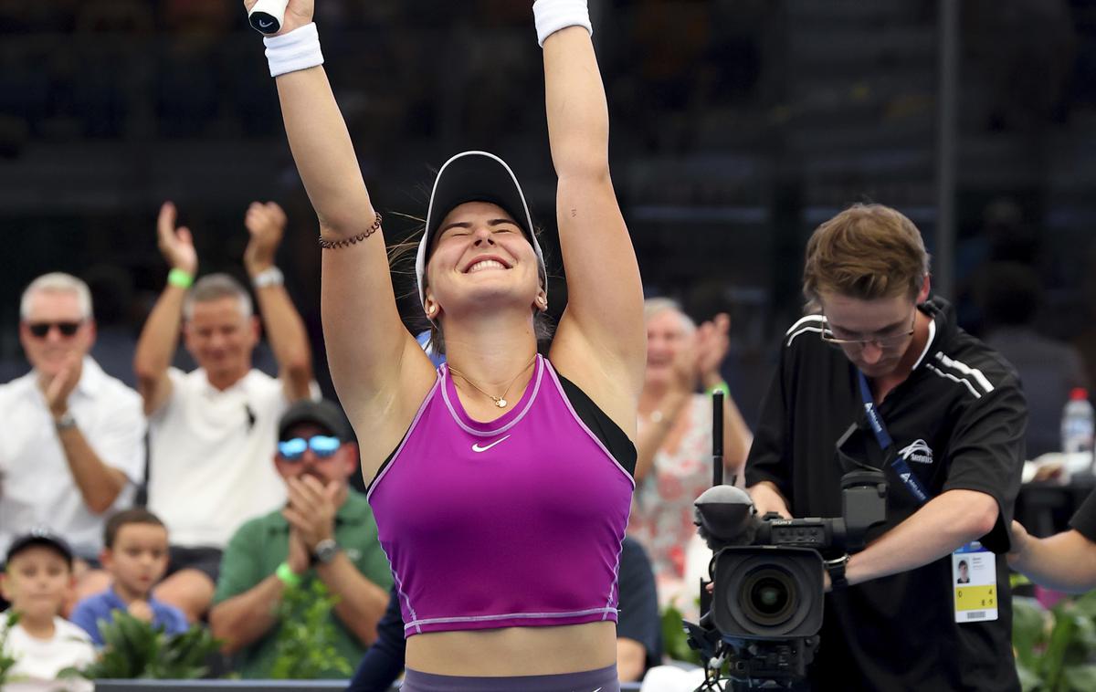 Bianca Andreescu | Bianca Andreescu je novo leto odprla z zmago nad nekdanjo številko ena  Garbine Muguruza. | Foto Guliverimage