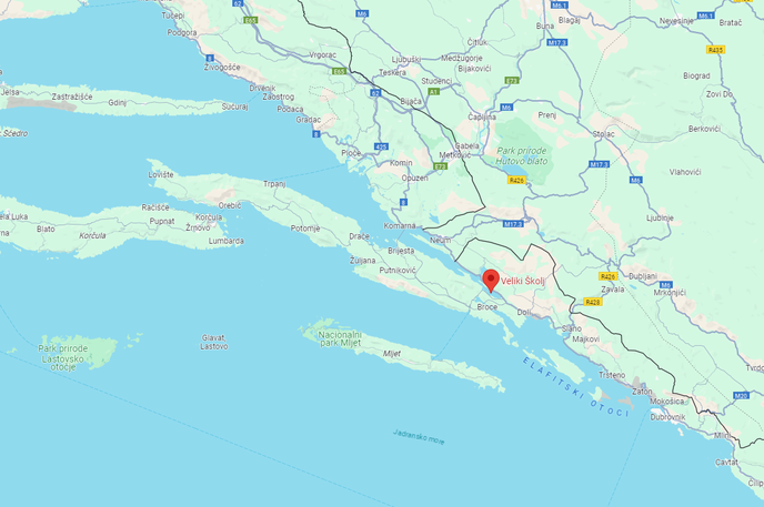 Otok | Cena otoka je tri milijone in 250 tisoč evrov. | Foto Google maps