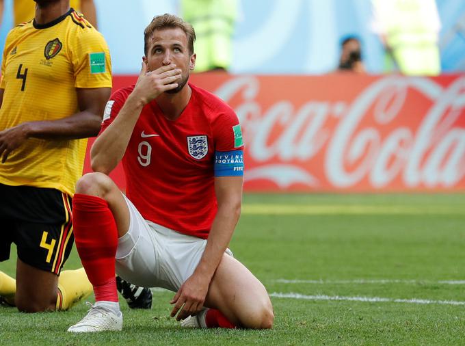 Harry Kane se lahko tolaži vsaj s tem, da se je povsem približal naslovu najboljšega strelca prvenstva. | Foto: Reuters