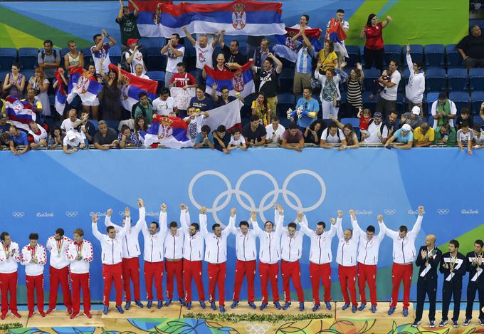 Zmaga Srbije proti Hrvaški v finalu vaterpola na OI v Riu | Foto: Reuters