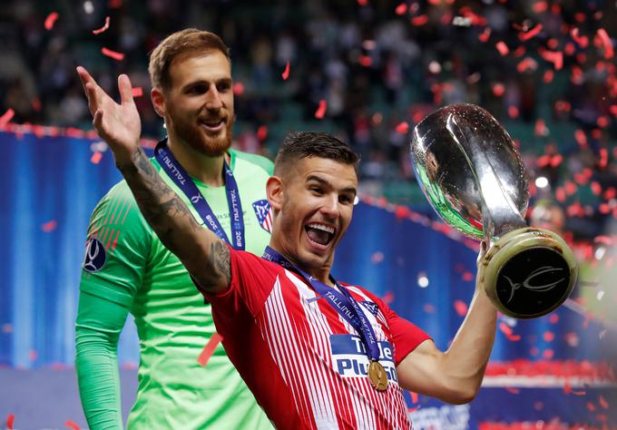 Lucas Hernandez je v obrambi Atletica odlično sodeloval z Janom Oblakom. | Foto: Reuters