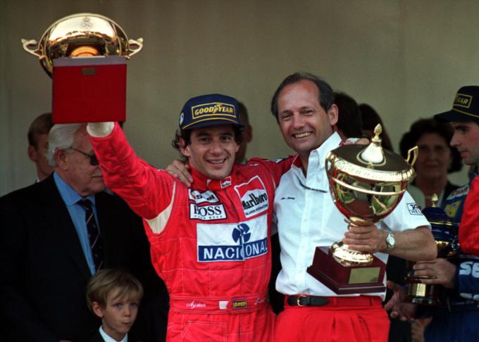 Ayrton Senna ni imel zmeraj podpore šefa McLarna Rona Dennisa. | Foto: 