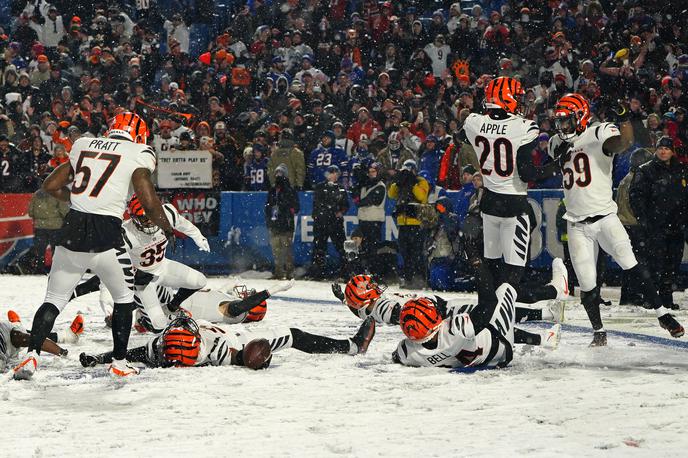 Cincinnati Bengals | Veselje članov Cincinnati Bengals  po uvrstitvi v konferenčni finale. | Foto Guliverimage