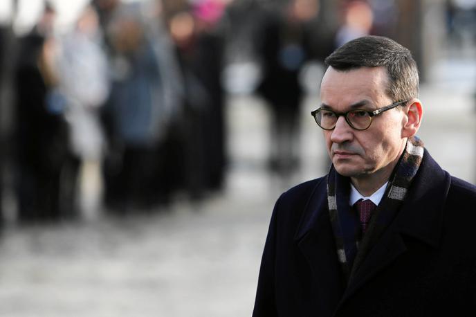 Mateusz Morawiecki Poljska | "Besede izraelskega zunanjega ministra so rasistične in nesprejemljive," je povedal poljski premier Mateusz Morawiecki, ki je svojo udeležbo odpovedal že v nedeljo. "Jasno je, da naš zunanji minister Jacek Czaputowicz ne bo šel na vrh," je poudaril . | Foto Reuters