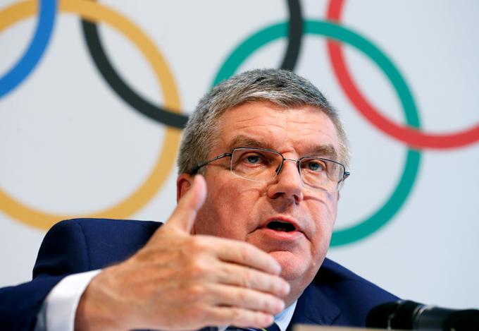 Predsednik MOK je Nemec Thomas Bach. | Foto: Reuters