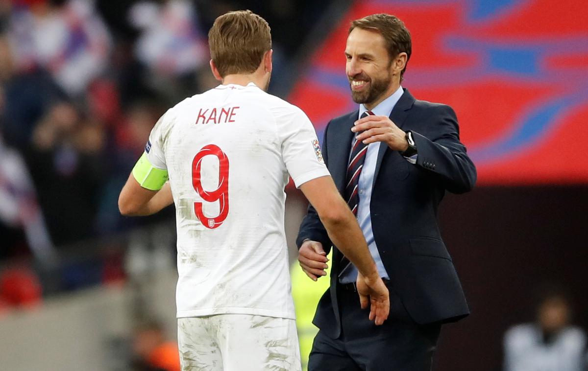 Gareth Southgate, Harry Kane | Gareth Southgate in napadalec Harry Kane sta med prejemniki letošnjih odlikovanj britanske kraljice Elizabete II. | Foto Reuters