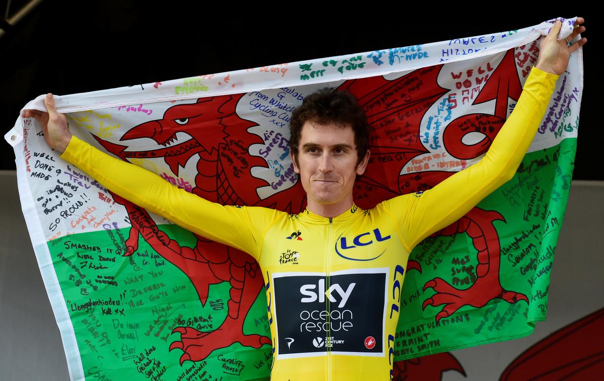 Geraint Thomas sprejem | Geraint Thomas bo izpustil Giro. | Foto Reuters