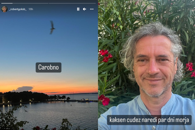 Golobovi najnovejši objavi z dopusta na morju. | Foto: Instagram / Robert Golob