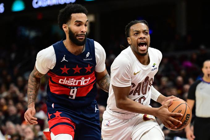 Darius Garland je k zmagi Cleveland Cavaliers prispeval 24 točk. | Foto: Reuters