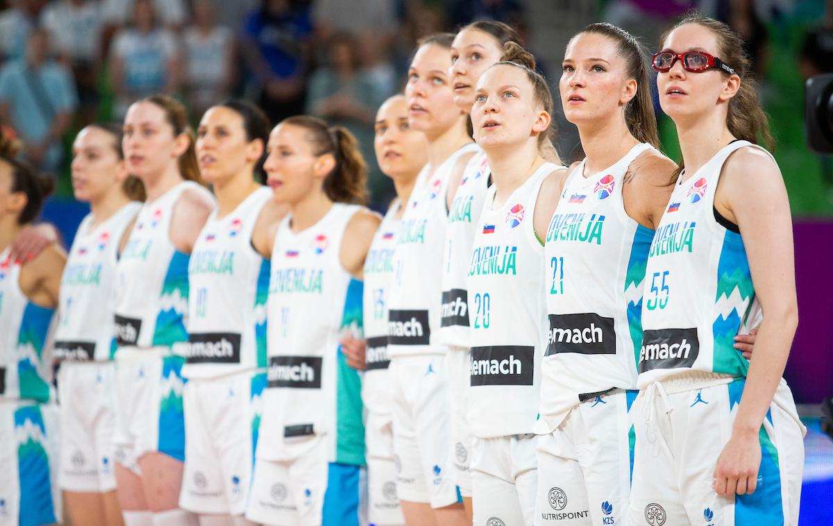 slovenska ženska košarkarska reprezentanca Slovenija : Francija | Slovenke bodo žeb pričakale v tretjem bobnu. | Foto Siniša Kanižaj/Sportida