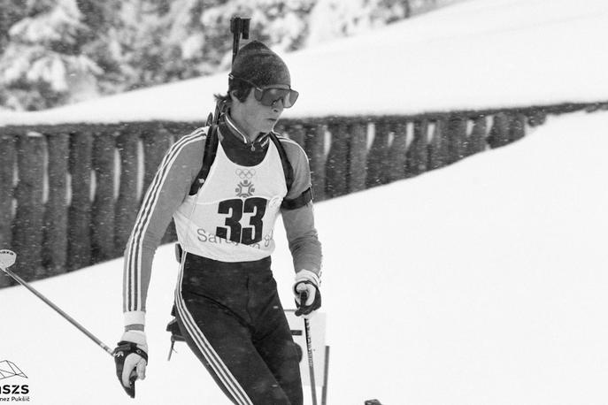 Jure Velepec, Sarajevo 1984 | Jure Velepec je bil z 18 leti in 246 dnevi najmlajši biatlonec na ZOI v Sarajevu. | Foto Muzej novejše in sodobne zgodovine Slovenije