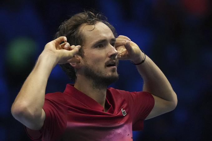  Daniil Medvedev  je vpisal prvo zmago na zaključnem turnirju ATP v Torinu.  | Foto: Guliverimage