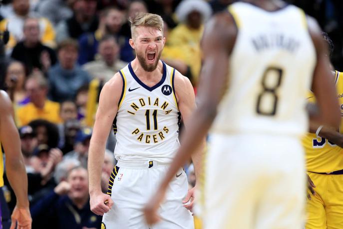 Domantas Sabonis | Domantas Sabonis je proti Portlandu prispeval 20 točk in 11 skokov. | Foto Gulliver/Getty Images