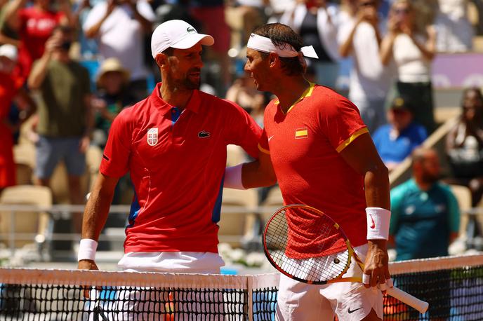 Novak Đoković Rafael Nadal | V dvoboju velikanov je slavil Novak Đoković. | Foto Reuters