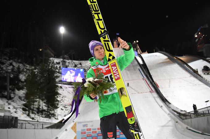 Wellinger je kot tretji Nemec na enem nordijskem svetovnem prvenstvu osvojil tri medalje. Pred njim je to uspelo Martinu Schmittu in Severinu Freundu. | Foto: Getty Images