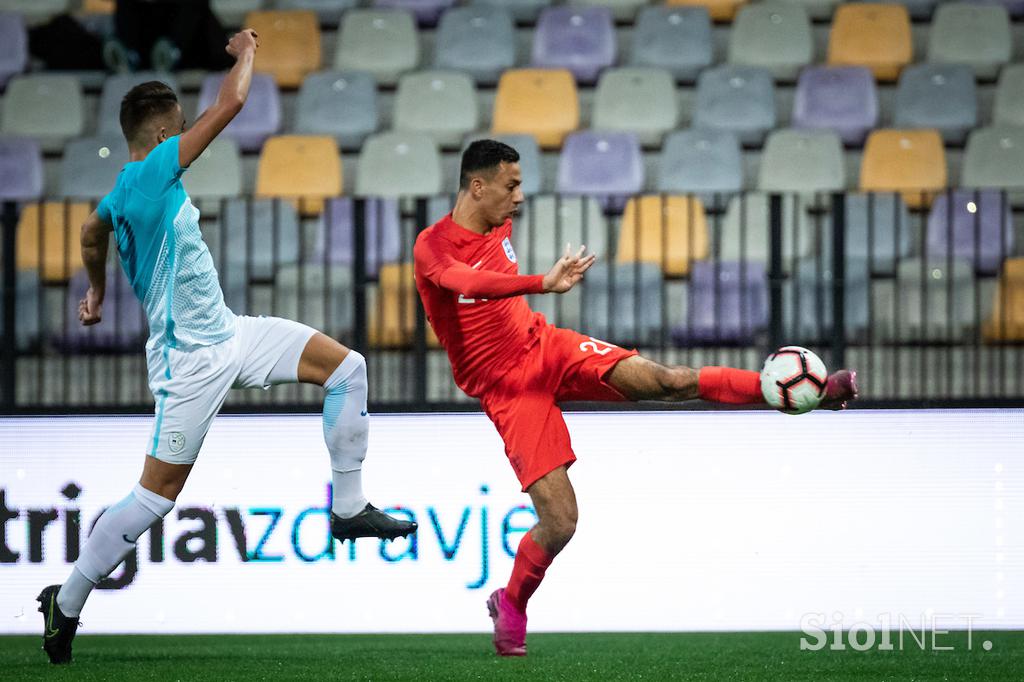 Slovenija : Anglija, slovenska nogometna reprezentanca u21