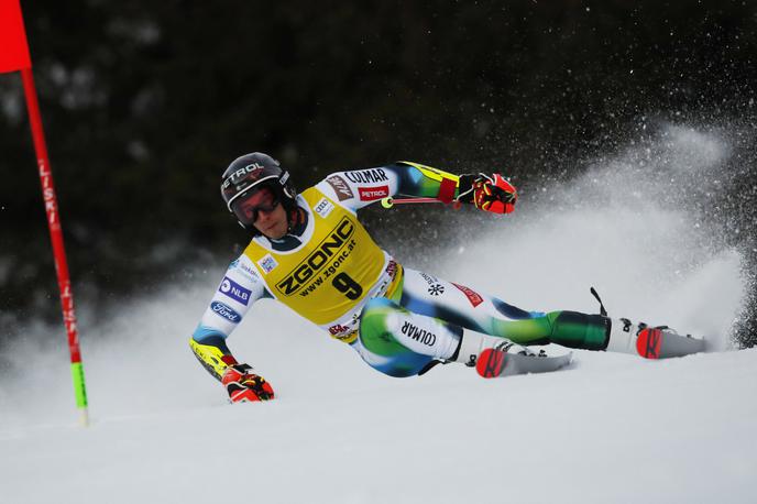 Žan Kranjec | Najboljši slovenski veleslalomist Žan Kranjec je v finalni vožnji pokvaril uvrstitev (6. mesto) iz prve vožnje in na koncu osvojil 12. mesto.  | Foto Guliverimage