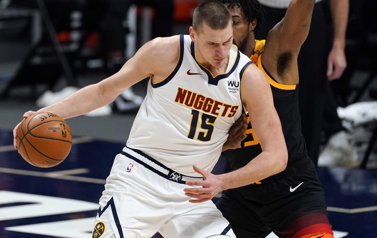 Nikola Jokic | Nikola Jokić, Vlatko Čančar in druščina so ustavili zmagoviti niz moštva Utah Jazz. | Foto Guliverimage/Getty Images