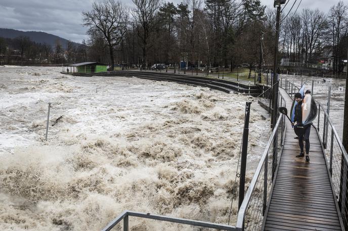 Narasla reka Sava v Tacnu. | Foto Bojan Puhek