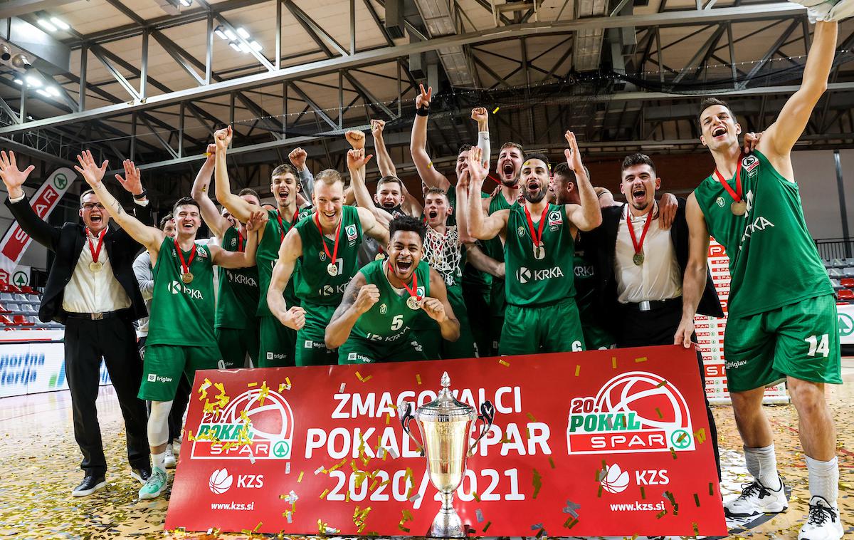 Krka Šentjur finale pokala Spar | Košarkarji Krke so pokalni zmagovalci. | Foto Vid Ponikvar