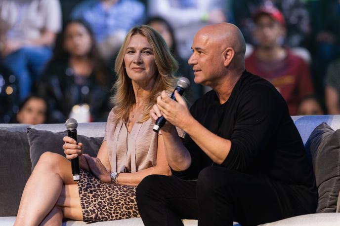 Steffi Graf, Andre Agassi | Oba nekdanja vrhunska športnika sta o projektu sicer obveščena, a neposredno z nastankom ne sodelujeta. Prvič naj bi bil film na ogled leta 2024. | Foto Profimedia