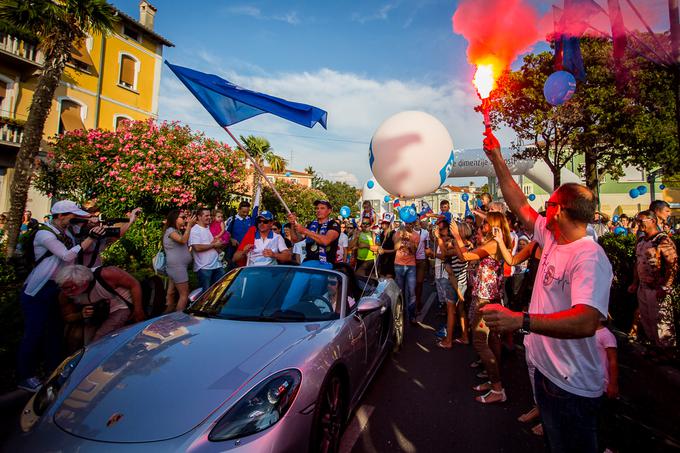 Sprejem za Žbogarja po prihodu z olimpijskih iger v Riu de Janeiru.  | Foto: Žiga Zupan/Sportida