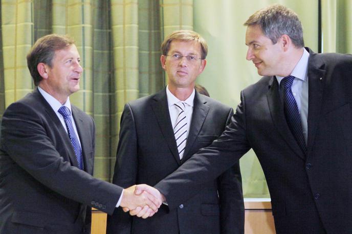 Dejan Židan, Miro Cerar, Karl Erjavec | Foto STA