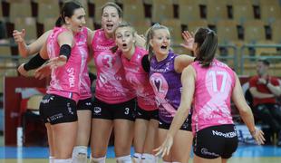 Zanesljivi zmagi Nove KBM Branika in Calcita Volleyja