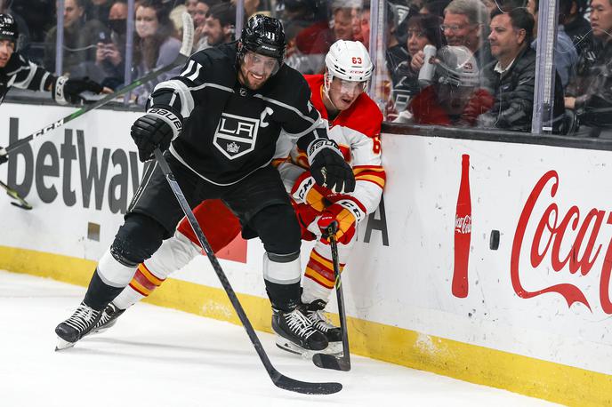 Anže Kopitar Kings Flames | Anže Kopitar je podal za oba gola LA Kingsov. | Foto Guliver Image