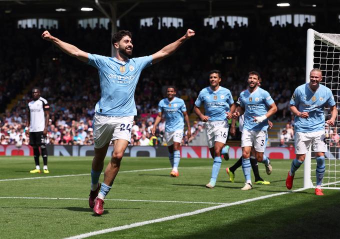 Erling Haaland ni dal gola, pa je dal Manchester City vseeno štiri. Dvakrat je zadel Joško Gvardiol. | Foto: Reuters