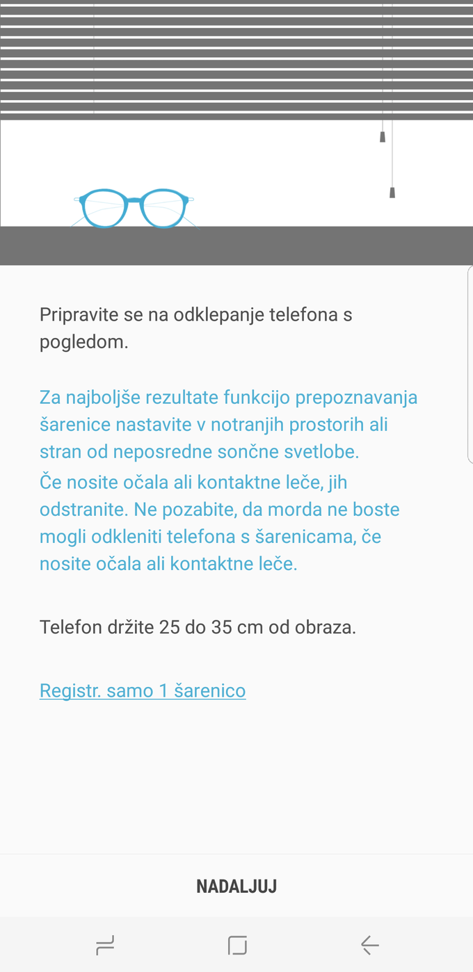 Novi možnosti zaklepanja zaslona sta s prepoznavo obrazo in prepoznavo šarenice, a je druga veliko bolj varna, na kar opozarja tudi proizvajalec. | Foto: Srdjan Cvjetović