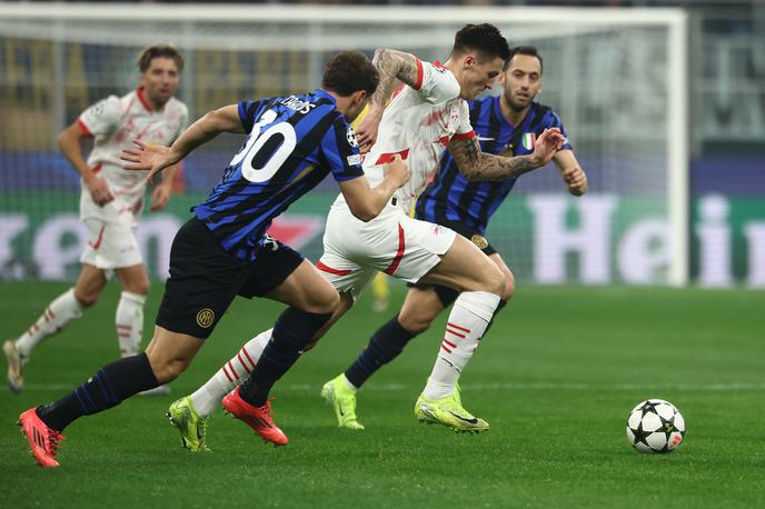 Benjamin Šeško | RB Leipzig je izgubil tudi pri Interju v Milanu, Kevin Kampl je tekmo začel v začetni enajsterici, Benjamin Šeško je v igro vstopil v 61. minuti. | Foto Guliverimage