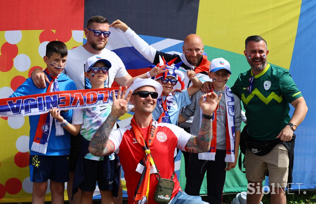 Euro 2024 Slovenija Danska navijači