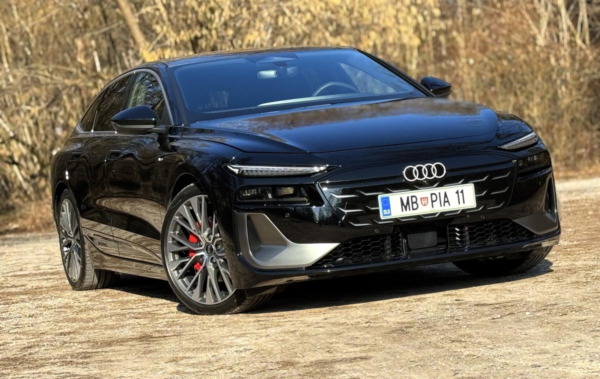 Audi A6 Q6 e-tron | Audi A6 e-tron sportback je vpadljiva limuzina z 800-voltne zasnove, ki so jo pri Audiju razvili skupaj s Porschejem.  | Foto Gregor Pavšič