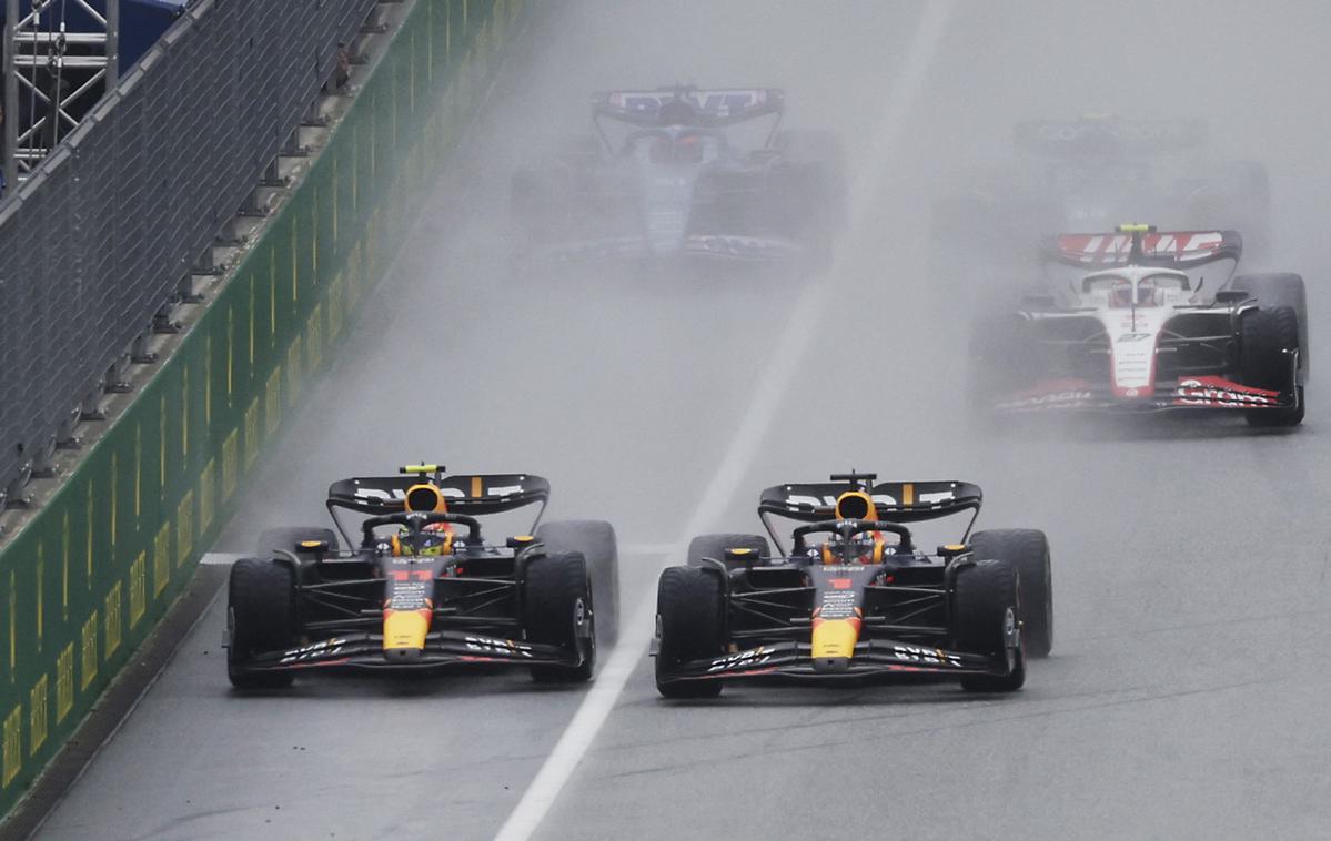 Red Bull Ring šprint dirka Max Verstappen Sergio Perez | Brez ekipne ljubezni v prvem krogu šprinterske dirke v Spielbergu | Foto Reuters