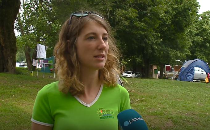 Petra Pešelj, vodja kampa Bela Krajina Podzemelj pravi, da je 60 odstotkov gostov Slovencev, preostali so tujci. | Foto: Planet TV