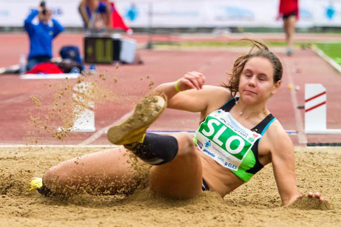 Maja Bedrač | Maja Bedrač je po treh prestopih v skoku v daljino drugi dan tekme predčasno končala sedmeroboj. | Foto Peter Kastelic