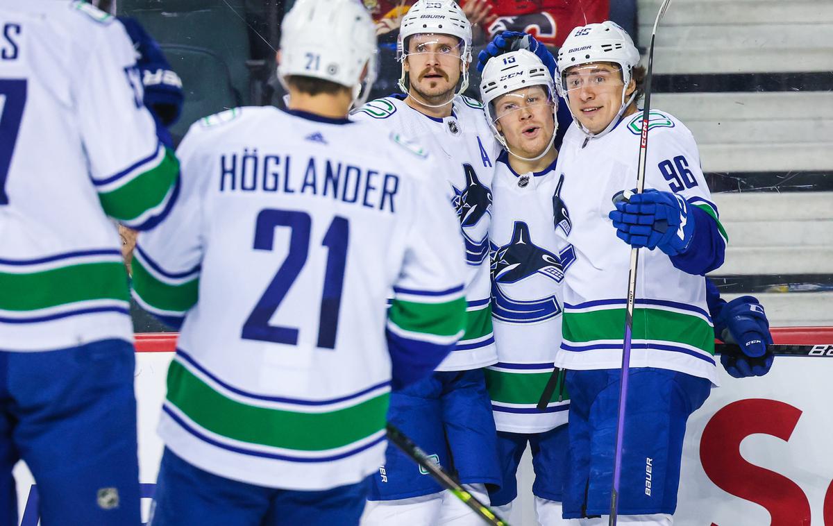 Vancouver Canucks | Vancouver Canucks so po loteriji strli odpor Calgaryja. | Foto Guliverimage