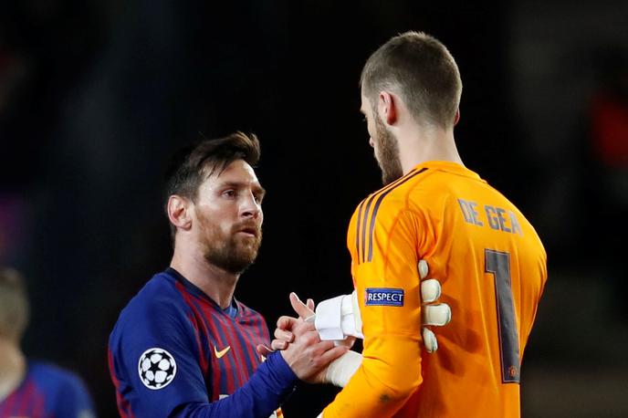 Lionel Messi | Lionel Messi je dvakrat premagal španskega vratarja Davida de Geo. | Foto Reuters