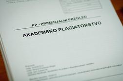 Uslužbenec MNZ zaradi plagiata ob delovno mesto