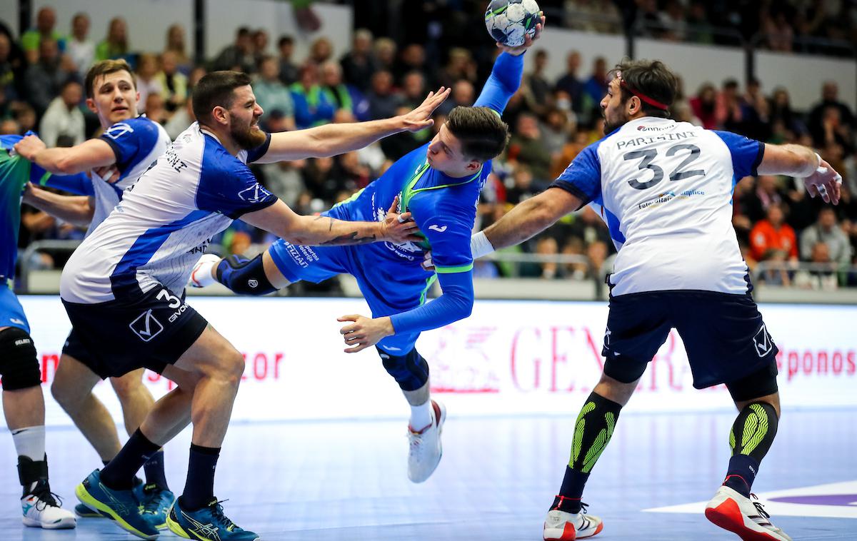 slovenska rokometna reprezentanca Italija | Slovenska vrsta je bila v drugo proti trdoživim Italijanom veliko bolj prepričljiva. | Foto Matic Klanšek Velej/Sportida