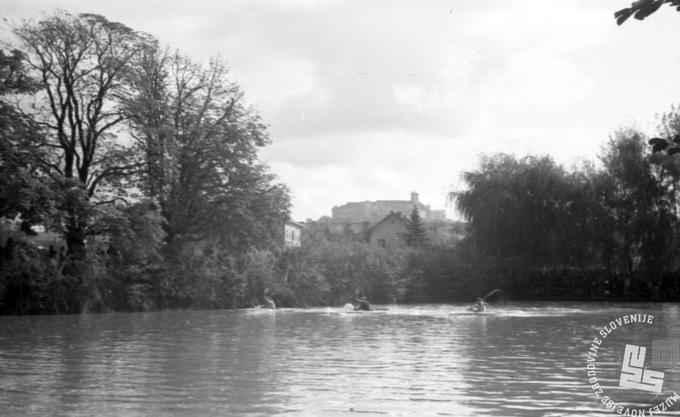 Ribnik v Tivoliju leta 1948 | Foto: Foto: Leon Jere, hrani: MNZS