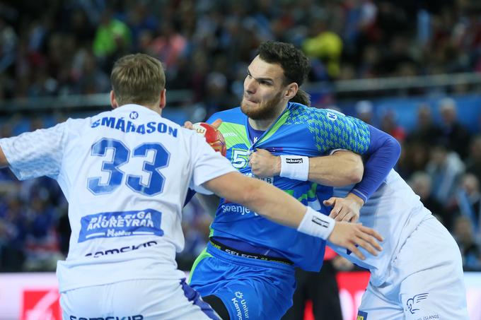 Borut Mačkovšek je v prvem polčasu dosegel tri gole iz treh poskusov, nato ni več igral. | Foto: Vincent Michel/francehandball2017.com