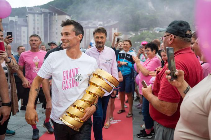 Roglič v Zagorju | Foto: Boštjan Podlogar/STA